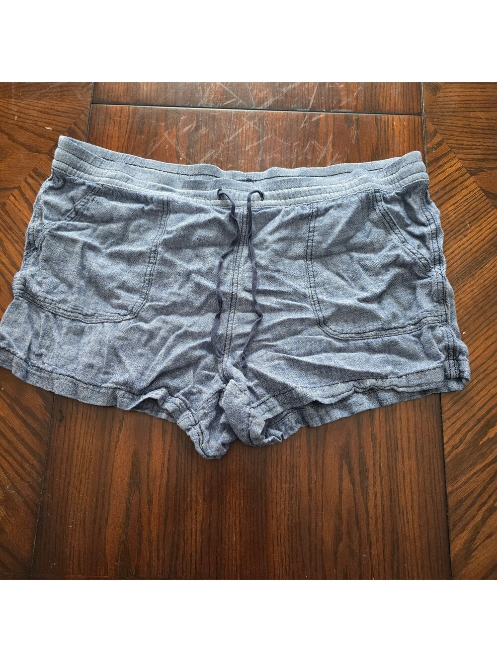 Time and Tru blue gray drawstring lounge shorts XL